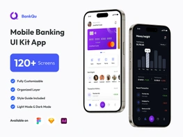 BankQu - Mobile Banking UI Kit App preview picture