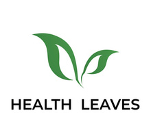 Green leaf logo design vector illustration