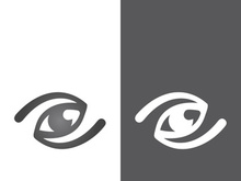 Branding identity corporate eye care vector logo design