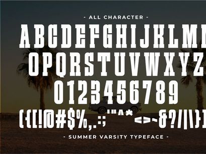Summer Varsity - Condensed Slab Serif Font