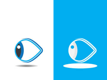 Eye logo icon design template illustration preview picture