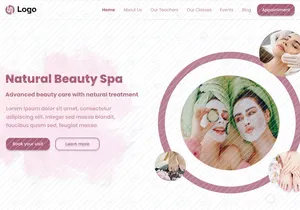 Beauty Spa Landing Page Design