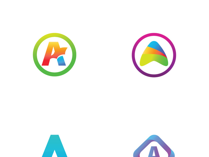 modern and creative initial letter A logo.