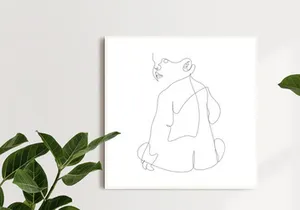 Wall Art Printable Line Drawing Baby , Poster Baby , 1 Line Digital Drawing, Minimal Line Drawing , Home Decor,