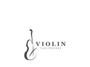 Violin instrument, vintage violin orchestra music design template