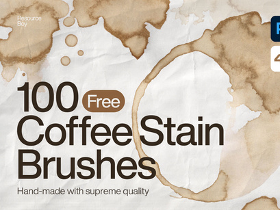 Coffee Stain Photoshop Brushes