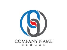 Business corporate S letter logo design vector