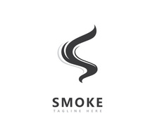Smoke logo icon vector design inspiration
