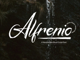 Alfrenio | Handwritten Brush Script preview picture