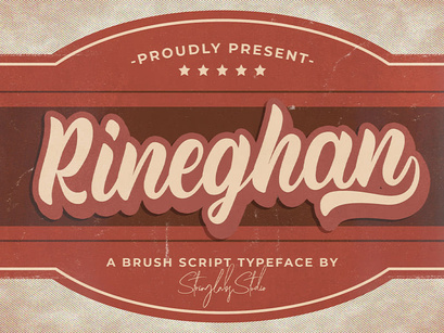 Rineghan - Bold Script Font