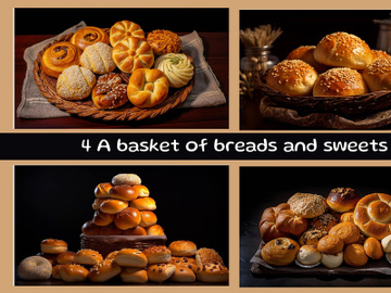 A basket of breads and sweets preview picture