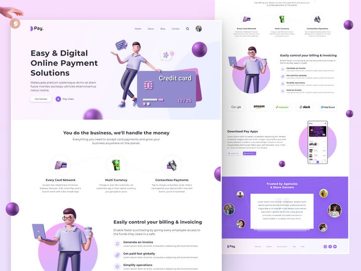 Credit Card Landing Page Design