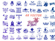 Vector set of Halloween Bundles Design For Crafts And T-Shirt