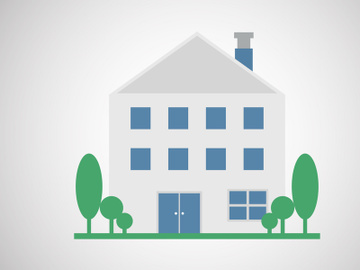 House or home design template vector illustration. Logo for real estate business or company preview picture