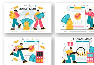 10 Banking Encashment Illustration