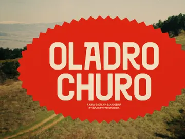 Oladro Churo | Display Sans Serif preview picture