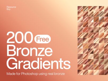 200 Free Bronze Photoshop Gradients