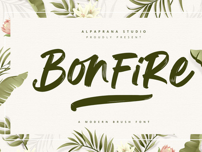 Bonfire - Modern Brush Font