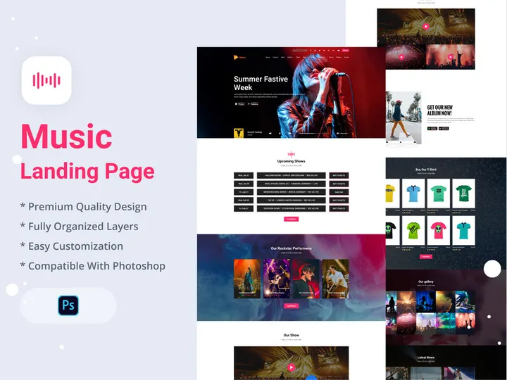 Music Landing Page