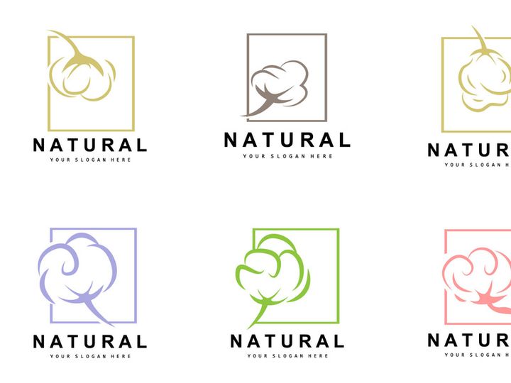 Cotton Logo Desain Vector
