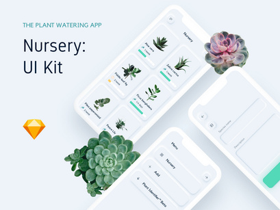 Nursery plant watering App UI Kit