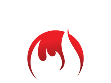 Fire Flame Logo design vector template preview picture