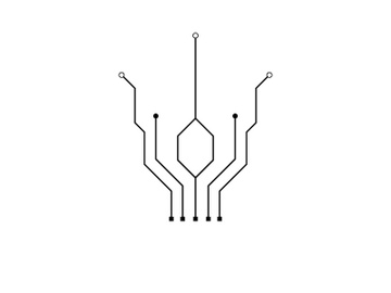 Circuit vector illustration design template preview picture