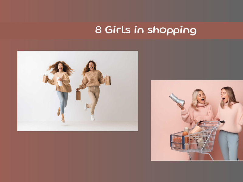 Girls in shopping