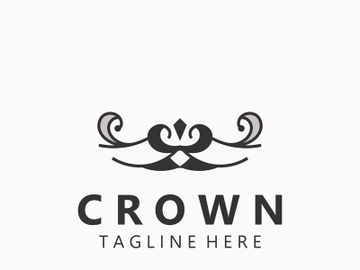 Premium style crown logo vintage abstract symbol. Royal king icon. Modern luxury brand element sign. Vector illustration preview picture