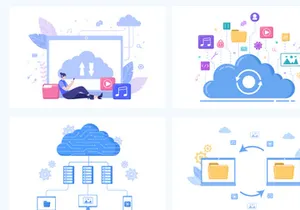 20 Cloud Storage Hosting Service Illustration
