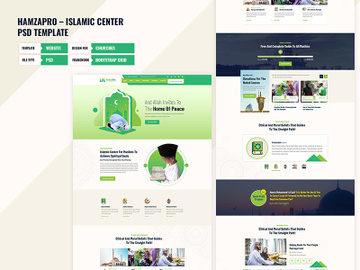 islamic center PSD Template preview picture