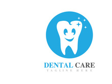 Dental care logo vector icon design