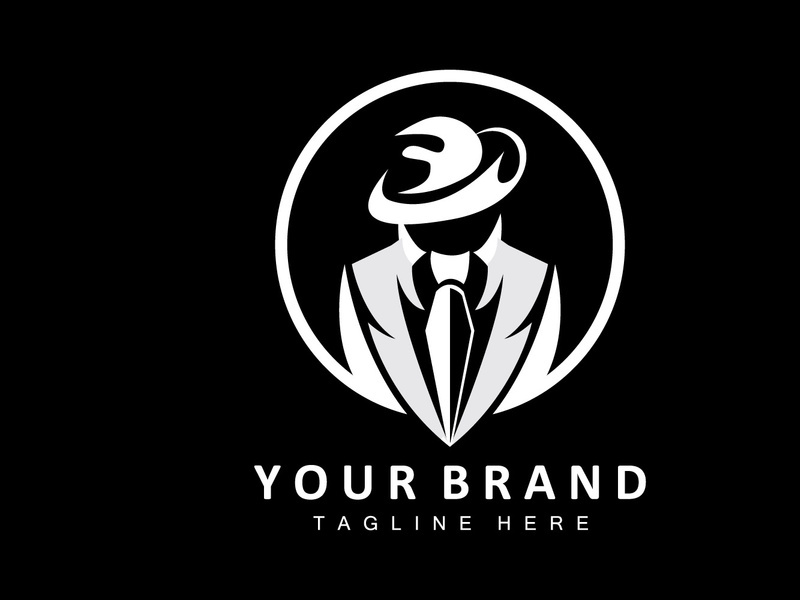 Mafia Logo Design Tuxedo Suit Icon Vector Businessman Logo Detective Brand  Label Stock Illustration - Download Image Now - iStock