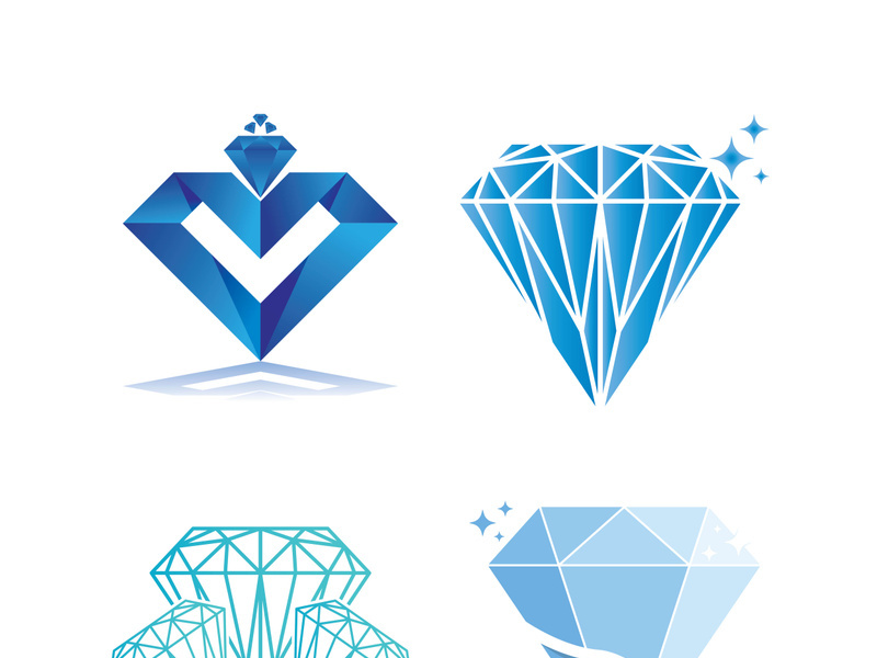 Diamond logo template vector icon illustration design