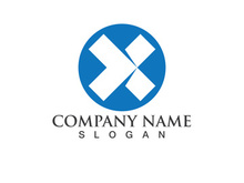X Logo Template vector icon
