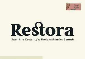 Restora - Free Serif Font