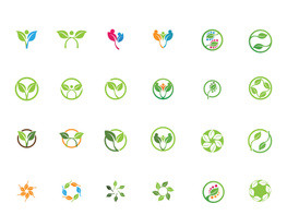 Logos of green Tree leaf ecology preview picture