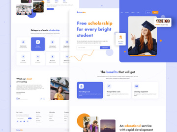 Scholarship Website Landing Page Design preview picture