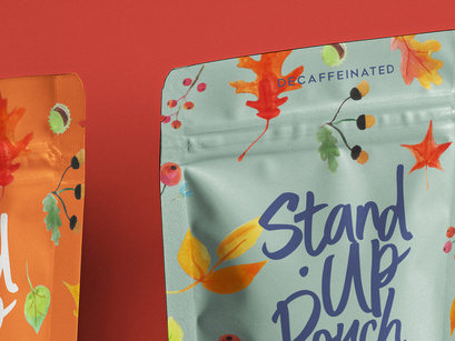 Psd Stand-Up Pouch Packaging Mockup 2