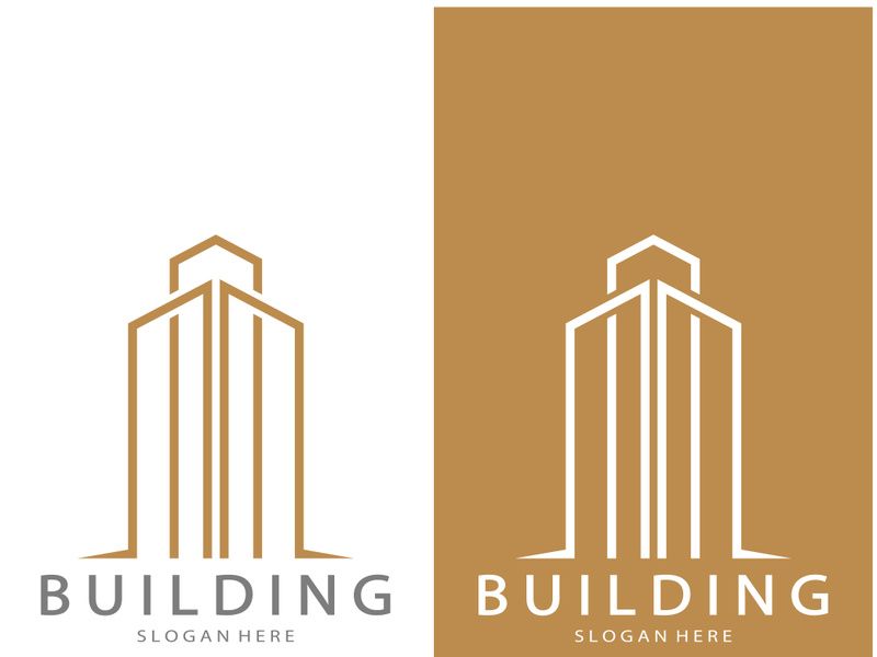 Building logo vector illustration design,Real Estate logo template, Logo symbol icon