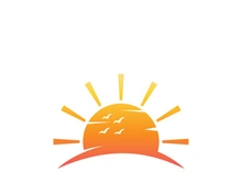 Sun logo design with a modern concept.