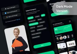 Curso - eCourse Online Mobile App UI Kits
