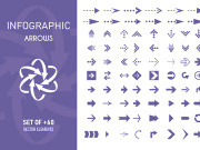 Arrows Icons, Infographic, Web and Apps
