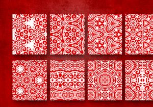 Mandala Christmas Seamless Patterns