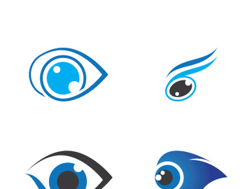 Eye logo icon design template illustration preview picture