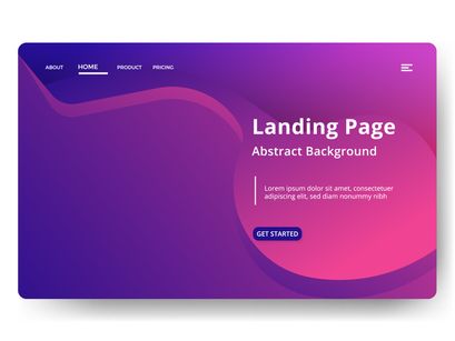 Asbtract background Landing page template vol 4