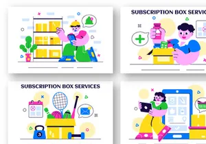 10 Subscription Box Services Illustration