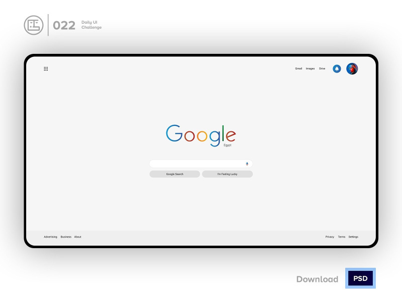 Google Slim Redesign Search | Daily UI challenge - Day 022/100