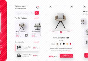 Furniture Store App Design