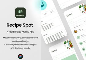 Recipe Spot - Food Recipe App UI Kit